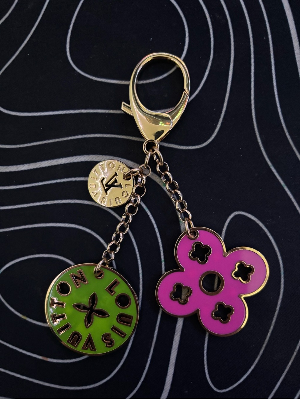 Louis Vuitton Looping Key Holder and Bag Charm